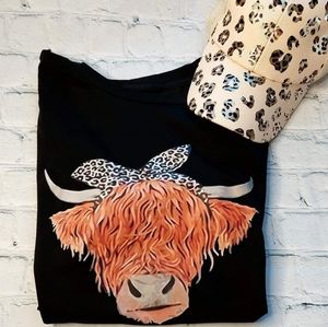 Leopard Cow Graphic Tee
